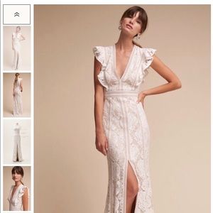 Anthropologie BHLDN Tadashi Shoji Gown (ivory)